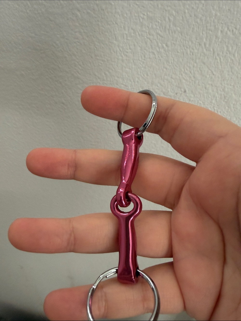 Pink Keychain Bottle Opener Keyring